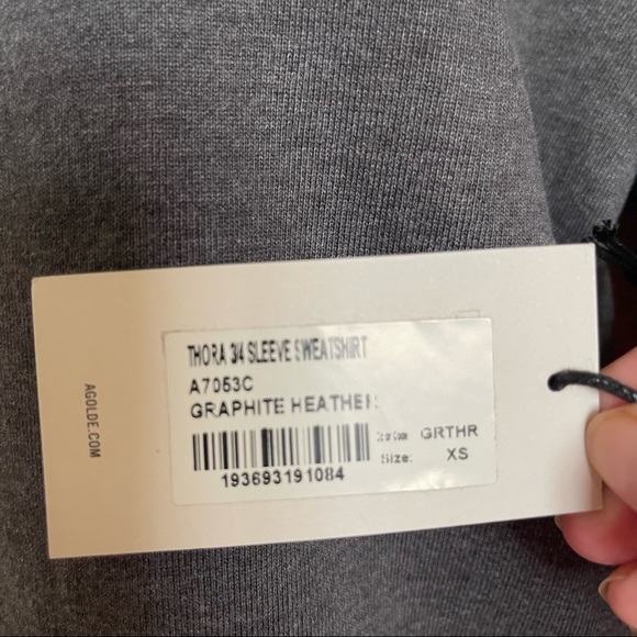 AGOLDE Thora 3/4 Sleeve Sweatshirt - Picture 14 of 16